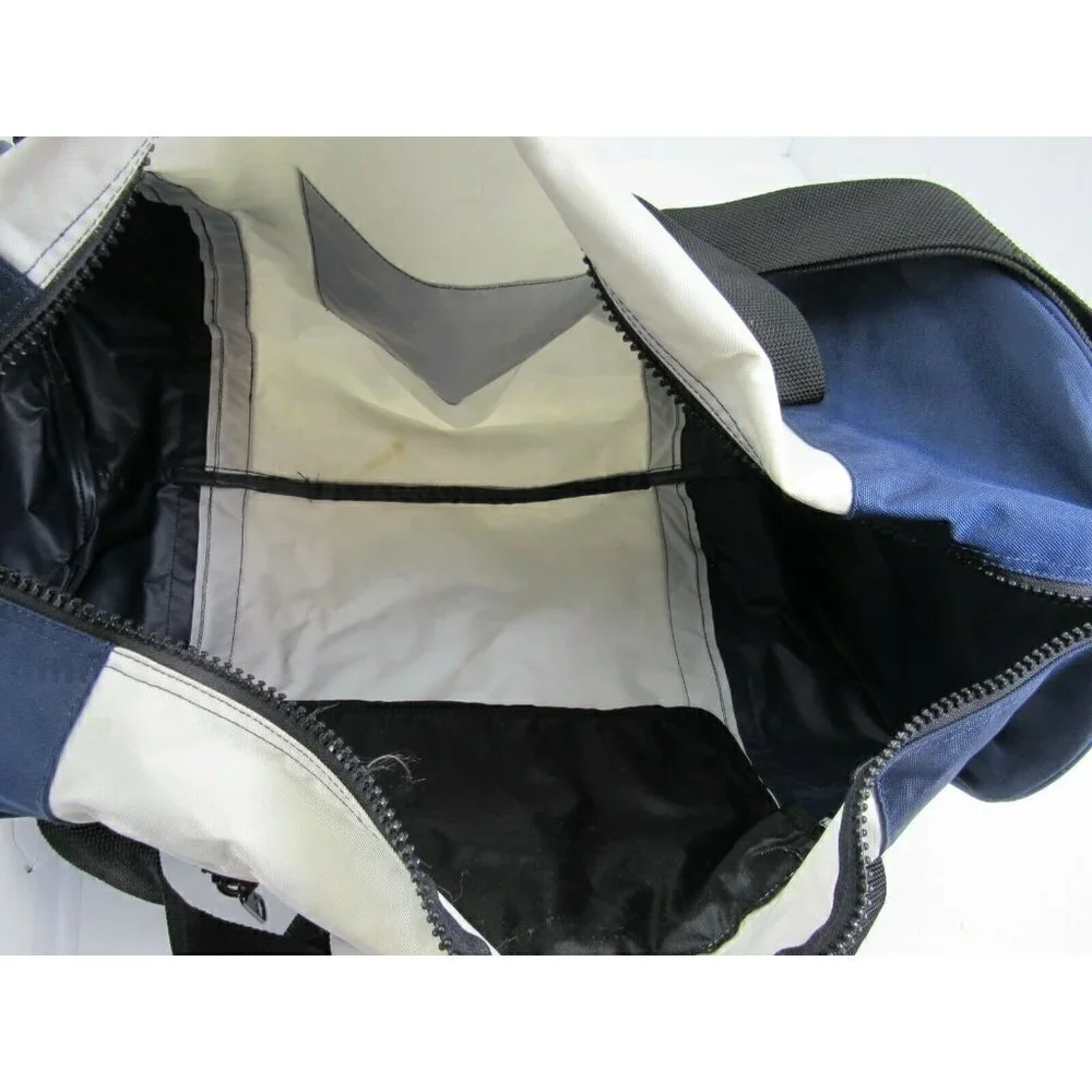 VTG Tommy Hilfiger Duffel Bag Travel Gym Workout Red/Blue Spell‎ Out Color Block